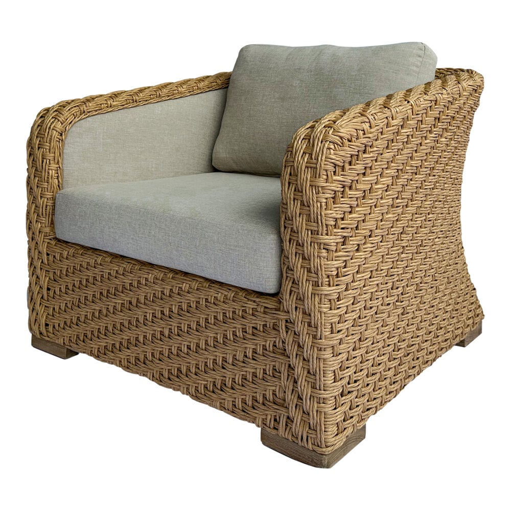 Sahara Wicker Armchair, 35 X 35 X 31
