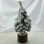 Faux Evergreen Tree with Natural Wood Slice Base 3