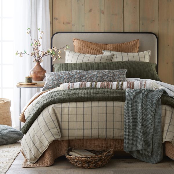 Nelson Duvet Cover, Mushroom, King