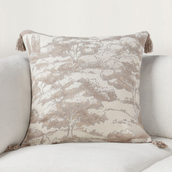 Stonework Pillow, Natural, 22 X 22 in.