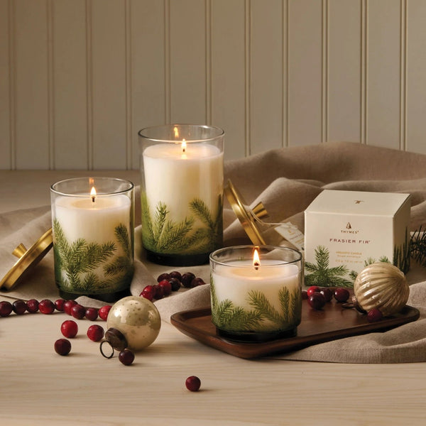 Thymes Small Pine Needle Luminary, Frasier Fir, 7.5 oz