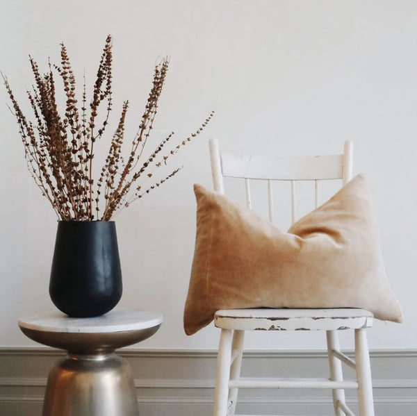 Vera Velvet Pillow, Sienna, 16x24