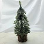 Faux Evergreen Tree with Natural Wood Slice Base 2