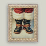 Santa's Boots Wall Art, 8  X 10 in. 2