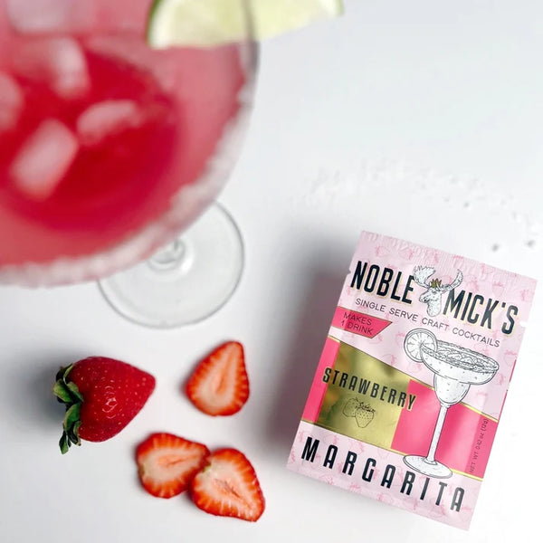 Noble Mick's Single Serve Craft Cocktail, Strawberry Margarita