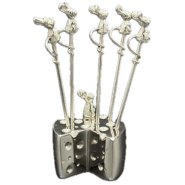 Cheese and Mouse Pick Set, 2 in.