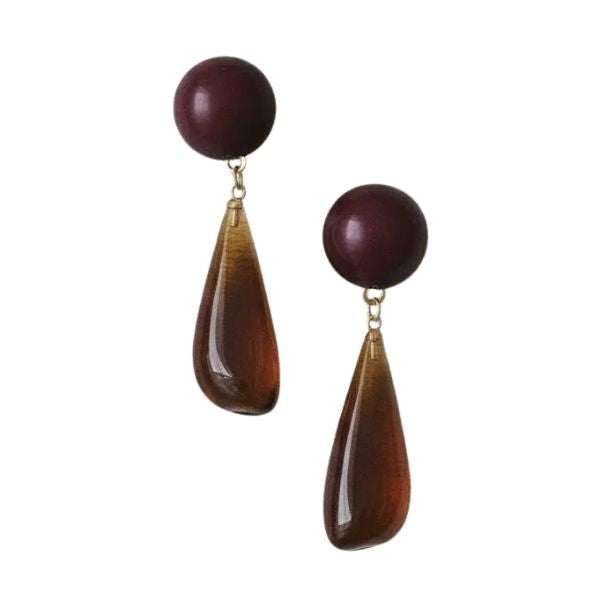 Bold Geometric Resin Drop Earrings