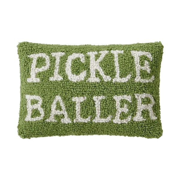 Pickle Baller Hook Pillow, 8 X 12 in.