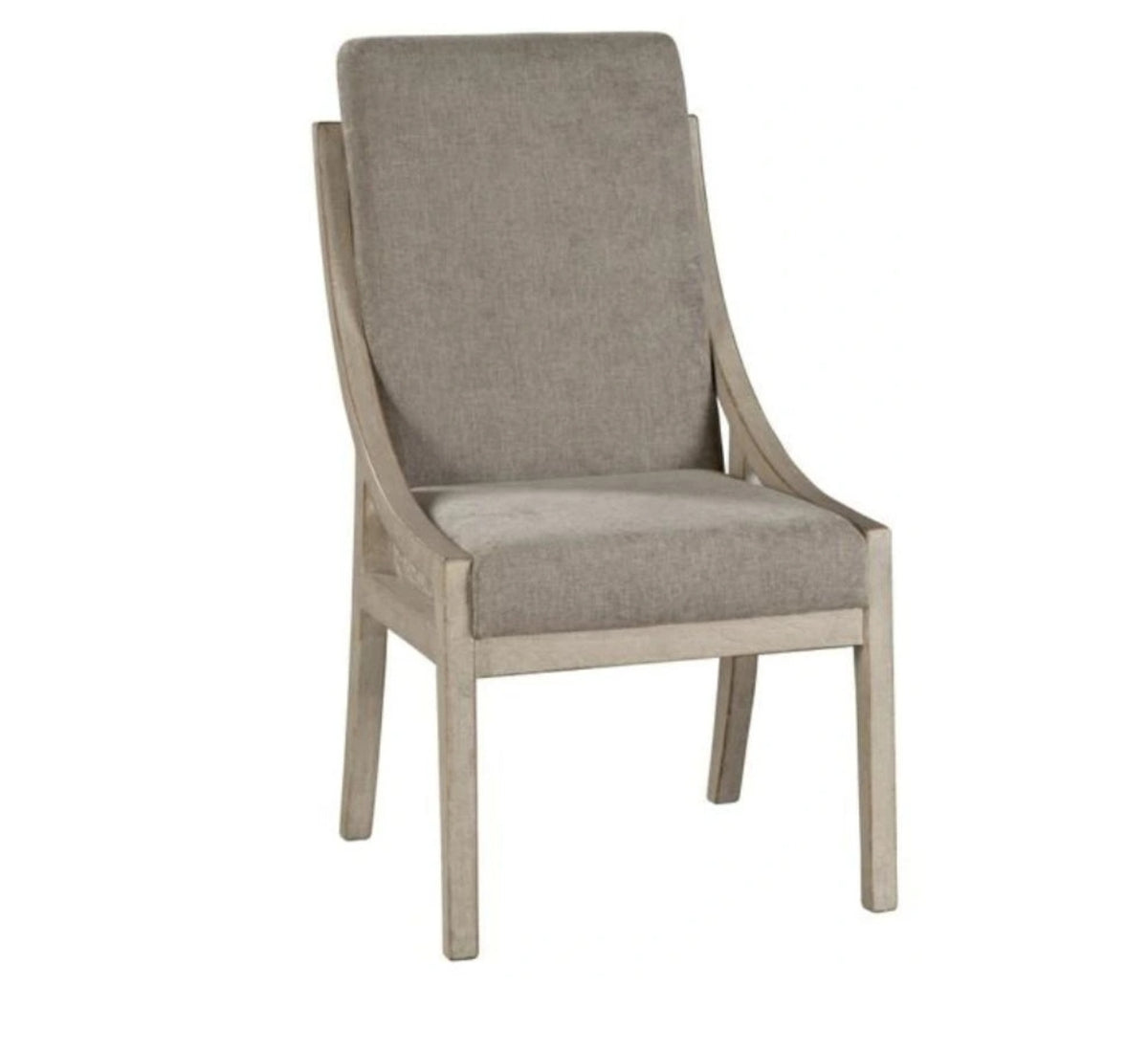 Ariel Dining Chairs, Whitewashed & Anew Gray, Set of 2
