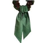 Linen Wreath Sash, Christmas Green, 5.7 X 58 in. 1