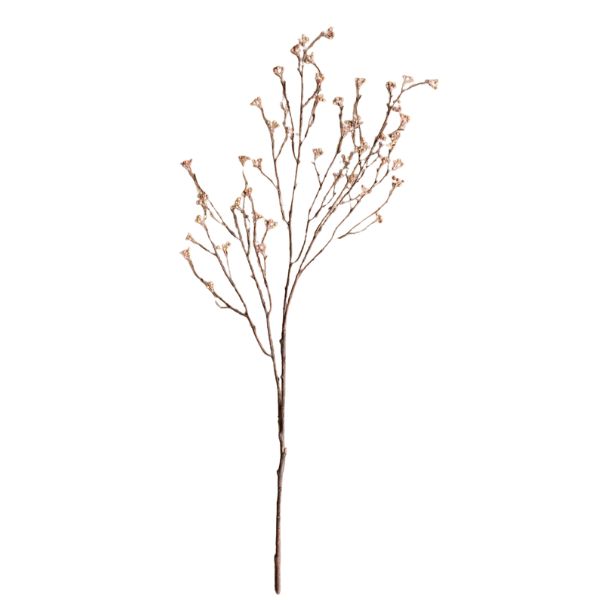 Budding Branch Stem, 40 in. with delicate small buds on thin, natural brown branches, perfect for adding subtle decor accents to any room from Knotty and Board.