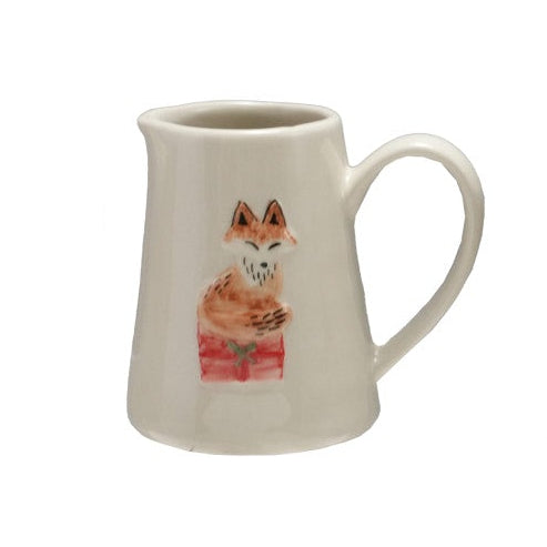 Stoneware Creamer w/ Fox, 4 oz.