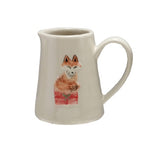 Stoneware Creamer w/ Fox, 4 oz. 1