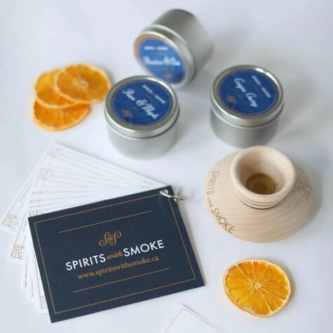 Cocktail Smoking Saucer Set