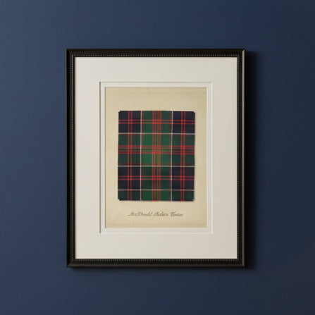 Macdonald Modern Tartan Plaid Artwork, 8 X 10 in.