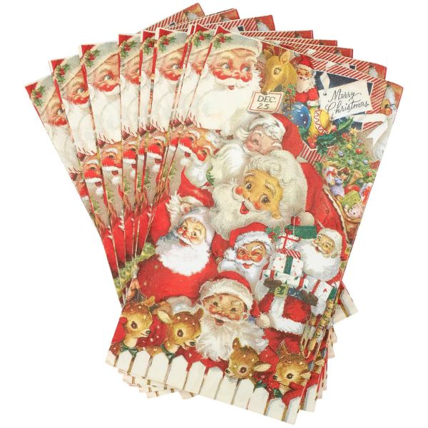 Retro Santa Guest Napkin