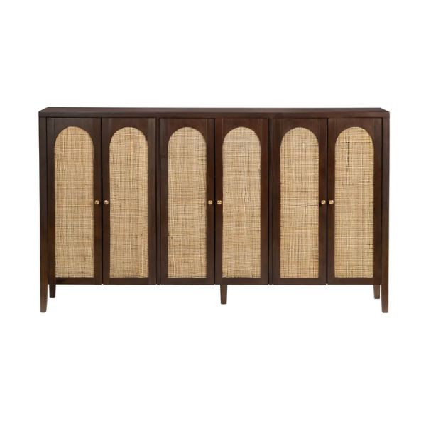 Acadian Six-Door Cabinet, 72 X 16 X 42 in.