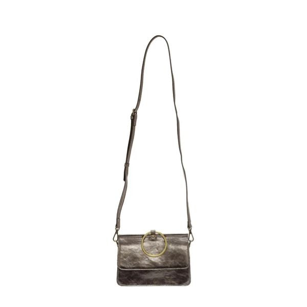 Aria Ring Bag, Liquid Metal Chrome