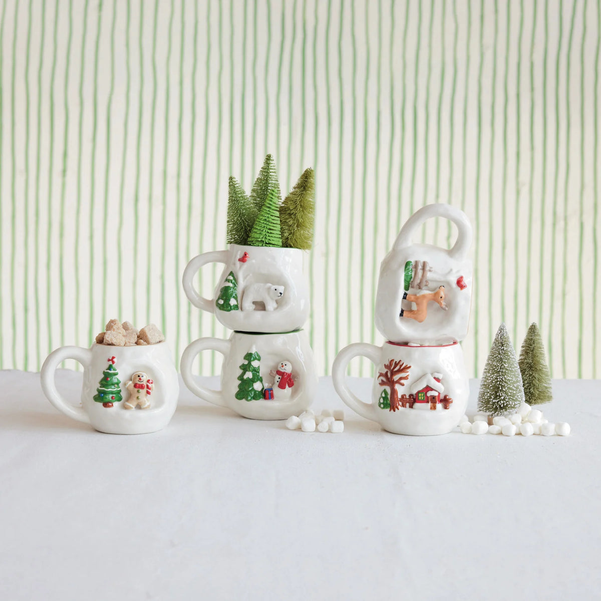 Mug w/ Reindeer, 14 oz