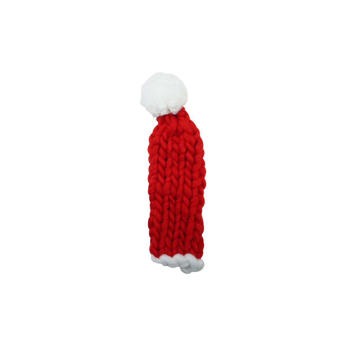 Knit Fabric Santa Hat Bottle Cover, 16