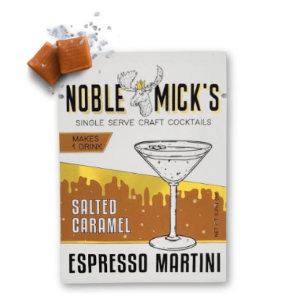 Noble Mick's Single Serve Craft Cocktail, Salted Caramel Espresso Martini