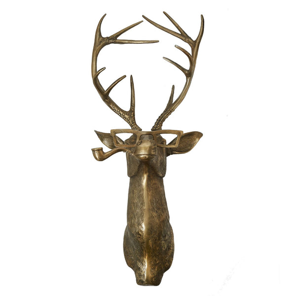 E&E Brass Head Wall Mount, Frankie