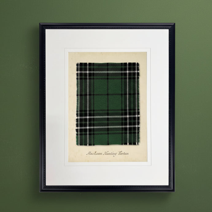 Maclean Hunting Tartan Plaid Artwork, 8 X 10 in.