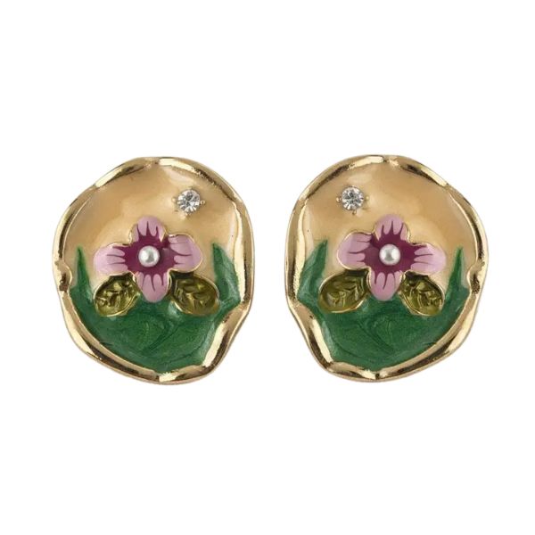 Vintage Floral Earrings
