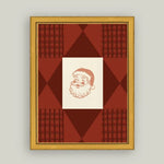 Plaid St. Nick, 7 X 9 in. 2