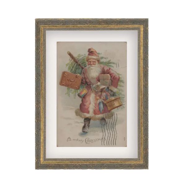 Neutral Santa Wall Art, 12 X 16 in.