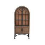 Victoria Door Cabinet, Antique Natural, 33 × 16 × 71 in. 1