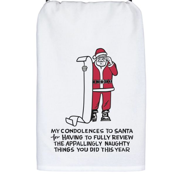 My Condolences To Santa Kitchen Towel