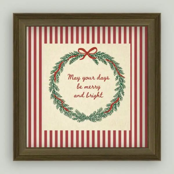 Merry & Bright Wall Art, 16 X 16 in.