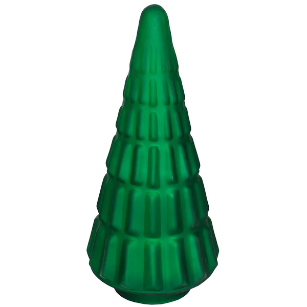 Emerald Geo Dimple Brass Christmas Tree, 5.5 x 12 in.