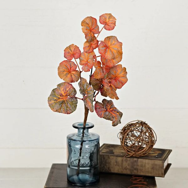 Dark Burgundy Japanese Maple Leaf Spray, 24-Inch Fall Foliage