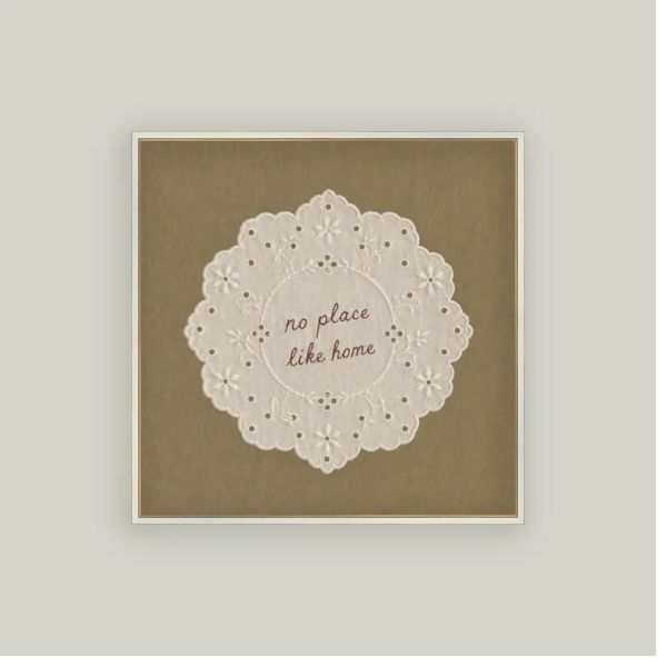 No Place Like Home Wall Art, 8 X 8 in.