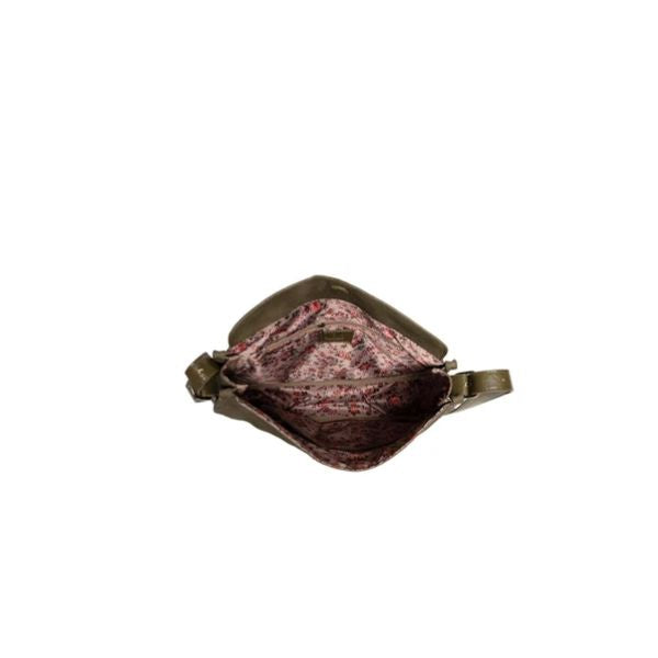 Tori Sueded Hobo Crossbody Bag, Dark Olive