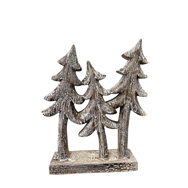 Milky Tree Trio, 10 X 12 in.