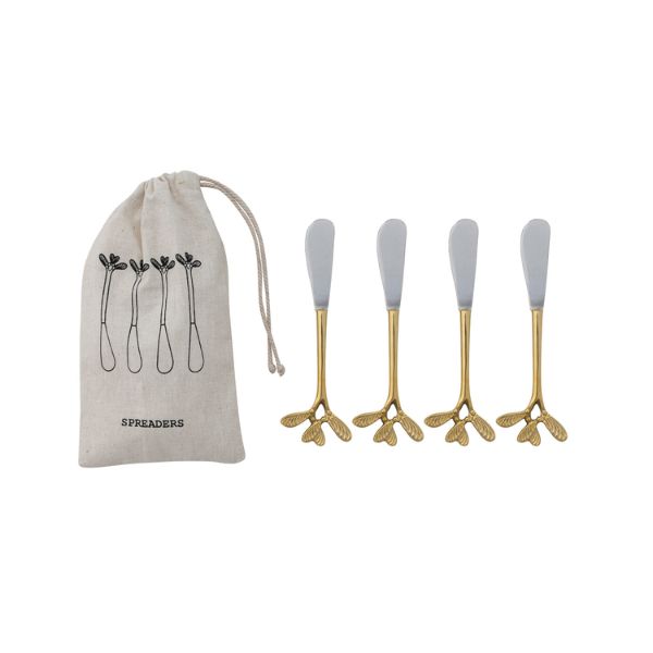 Botanical Canape Knives, Set of 4, 5.5 in.